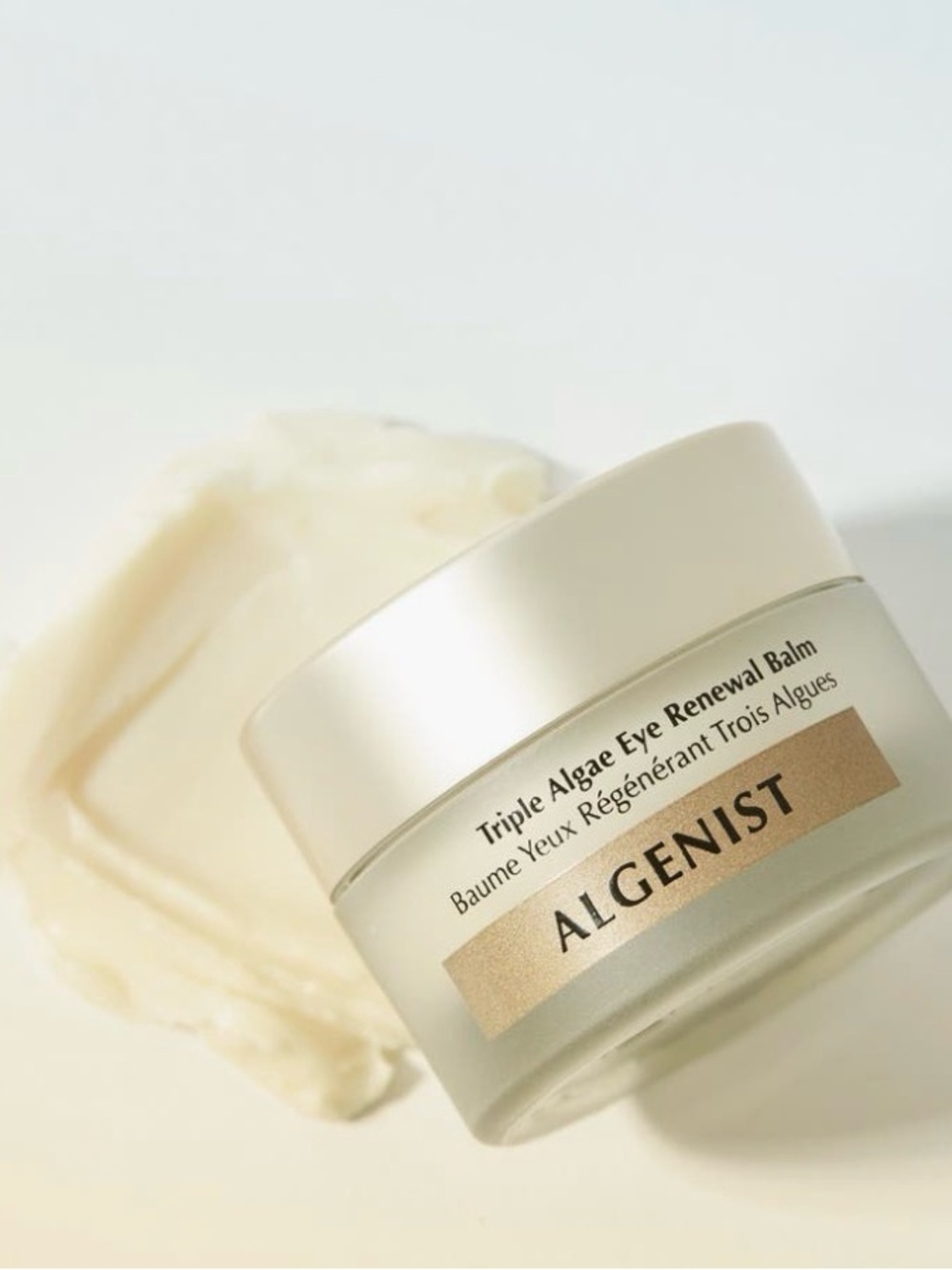 Algenist Triple Algae Eye Renewal Balm - Cream & Gold Jar